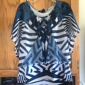 Style&Co mixed print blouse
